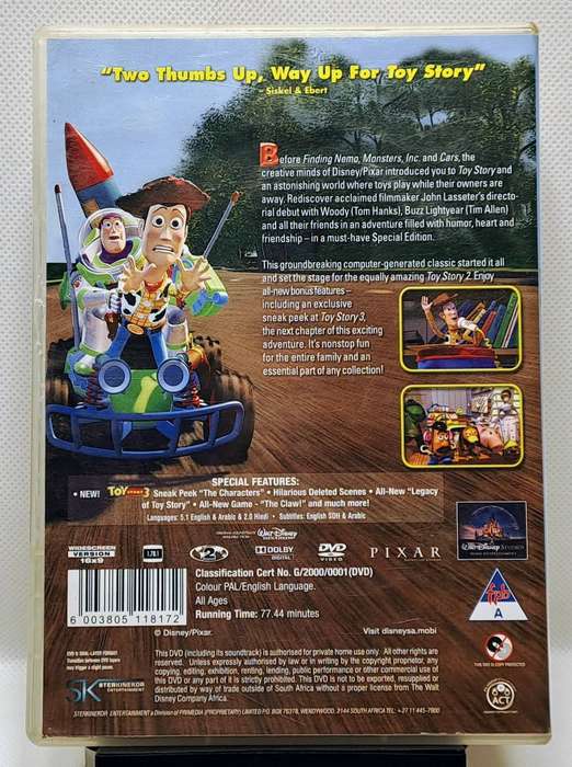 Toy Story (1995) (Special Edition) - DVD (Region 2) (PAL)