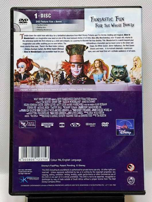 Alice in Wonderland (2010) - DVD (Region 2) (PAL)