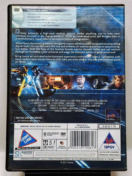 Tron Legacy (2010) - DVD (Region 2) (PAL)