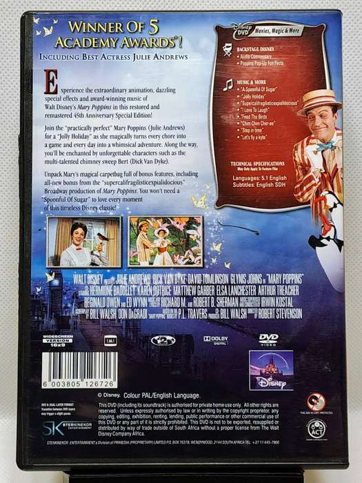 Mary Poppins (1964) (45th Anniversary Edition) - DVD (Region 2) (PAL)