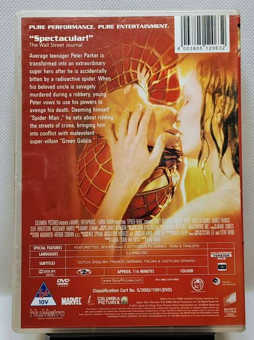 Spider-Man (2002) - DVD (Region 2) (PAL)