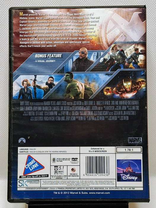 Marvels Avengers (2012) - DVD (Region 2) (PAL)
