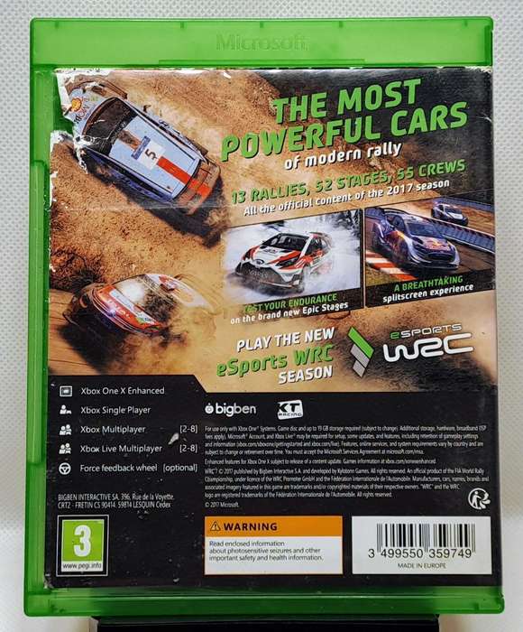 WRC 7 - FIA World Rally Championship - Microsoft Xbox One Game