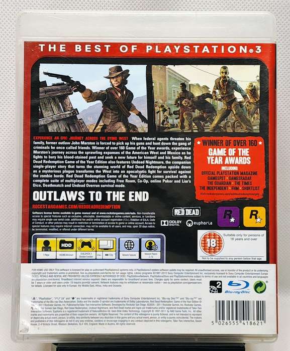 Red Dead Redemption - Sony PlayStation 3 / PS3 Game (GOTY) (Essentials)