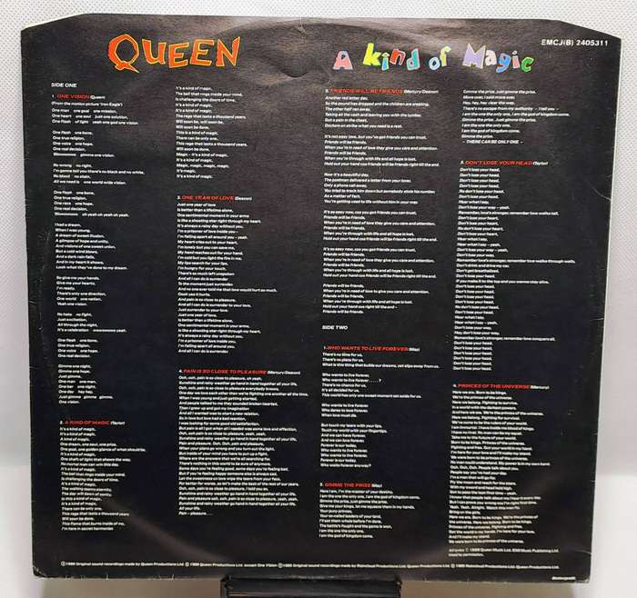 Queen - A Kind of Magic - LP Vinyl Record