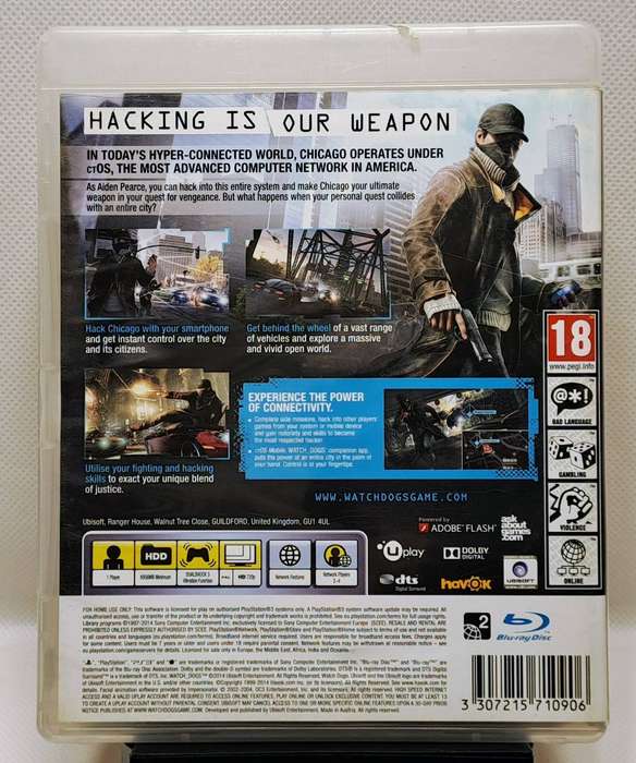 Watchdogs (Watch_Dogs) - Sony PlayStation 3 / PS3 Game
