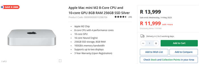 2023 Mac Mini M2 Processor | 8GB Ram | 256GB SSD