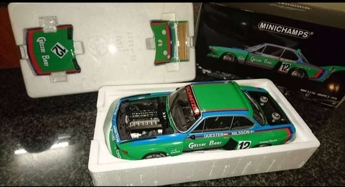 Mini champs 1/18 180762012 bmw 3.5 csl gr 5 winner 6h zeltweg 1976