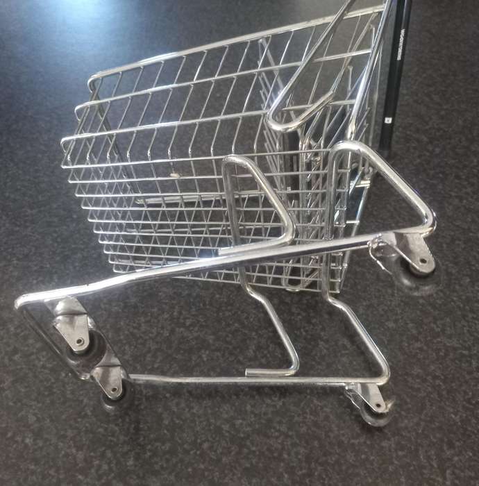 Miniature Grocery Trolley