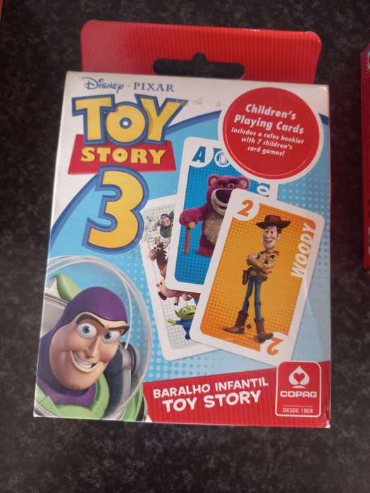 UNO, TOY STOREY AND TOP CLUEDO  PLAYING CARDS