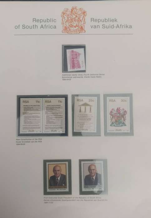 12X SHEETS OF SOUTH AFRICAN STAMPS UNUSED