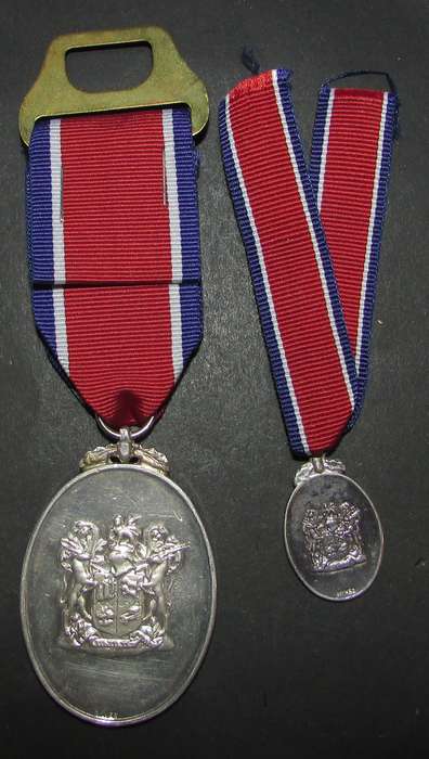 SADF - Full Size plus Miniature John Chard Decorations ( Silver )