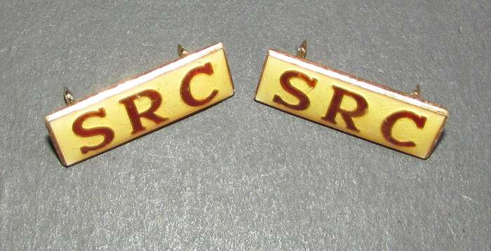 Vintage SRC ( Schools Representative Counsil ) Collar Tabs