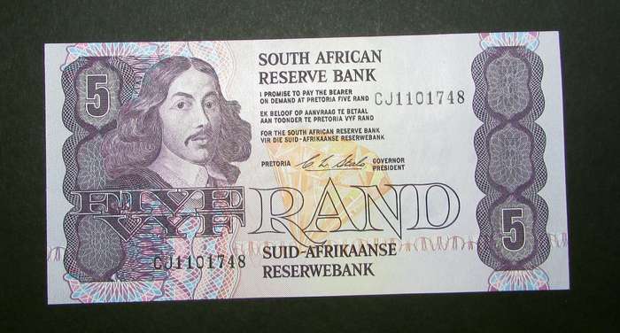 Republic of South Africa - Stals Five Rand Banknote