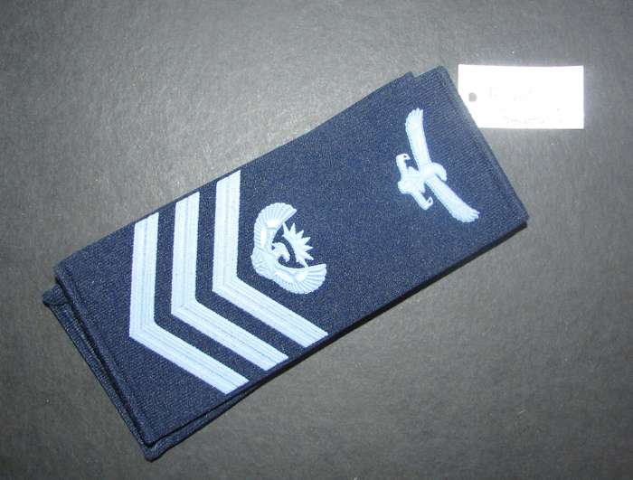 SANDF - South African Air Force Flight Sergeant Rubberized Shoulder Rank Insignia