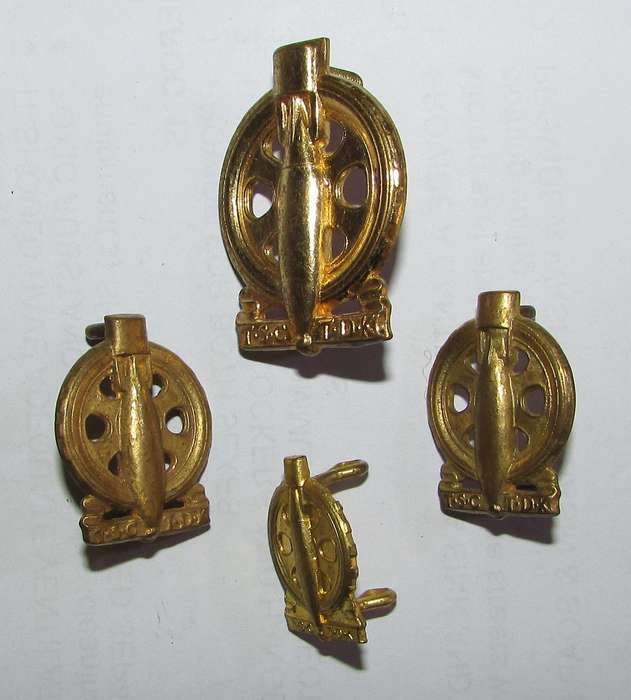 SADF - Technical Services Corps ( TDK ) Cap Collar and 1 Mess Dress Collar