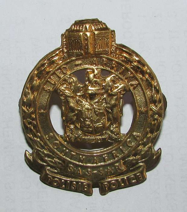 South African Railway Police Cap Badge
