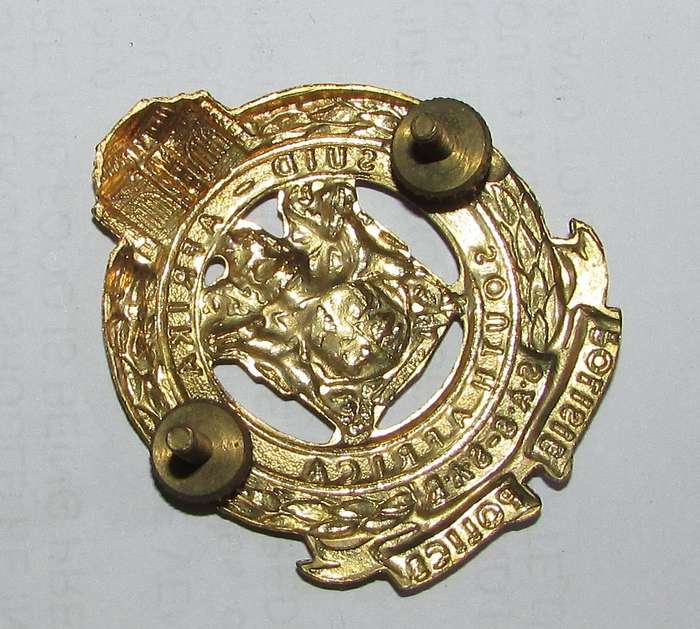 South African Railway Police Cap Badge
