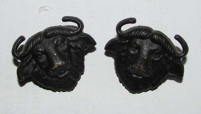 SADF - Kaffrarian Rifles Collar Badge Pair