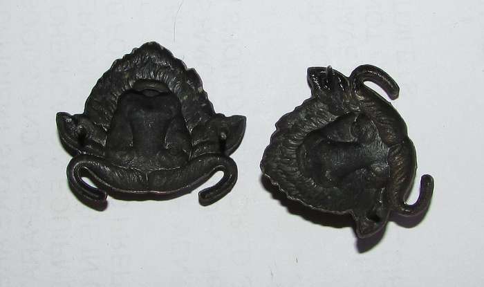 SADF - Kaffrarian Rifles Collar Badge Pair