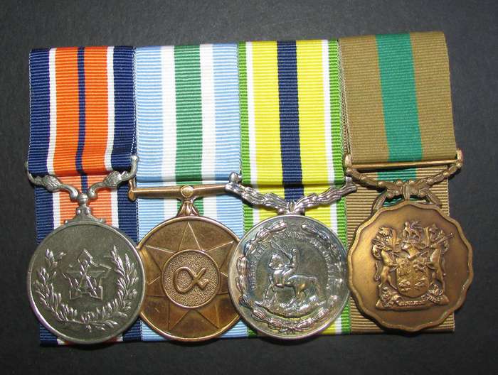 SADF - Full Size Court Mounted De Wet Decoration Medal Group:65682833 Sergeant JA Steyn