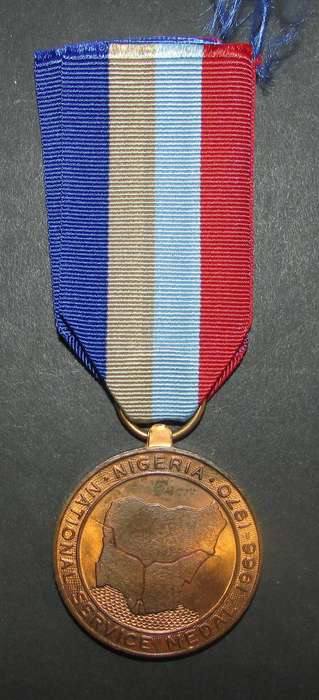 NIGERIA REPUBLIC National Service 1966 - 1970 Medal