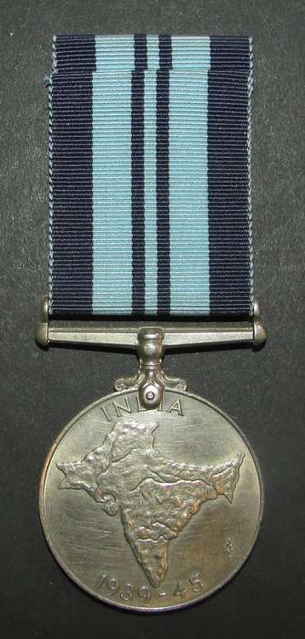 WW2 1939-45 UNNAMED Indian Service War Medal