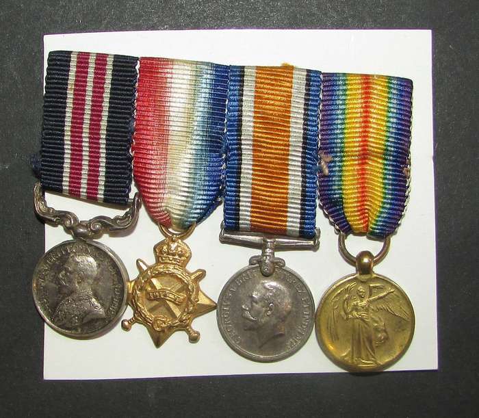 First War Military Medal Miniature Group