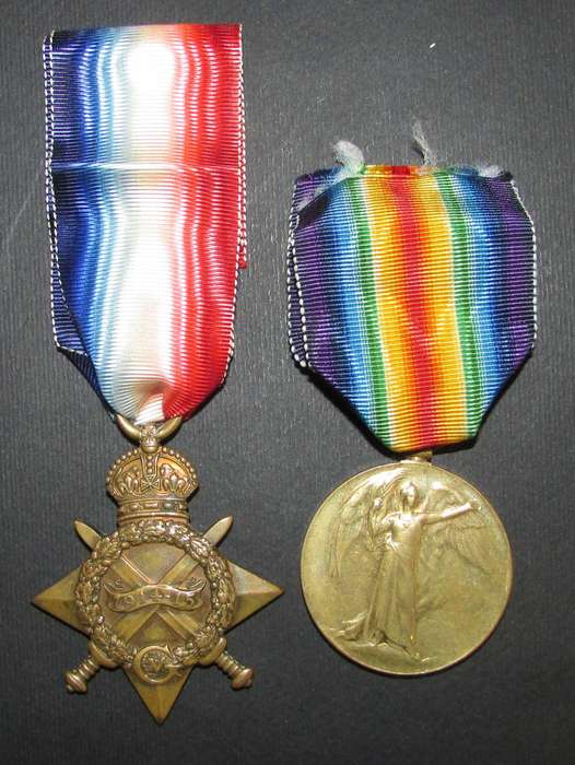 Full Size World War 1 Pair:CPL N.A.Edwards 5TH S.A.M.R