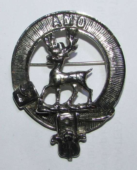 Scottish Crest Badge Scott Clan Tartan Brooch Family Crest Pin from Scotland
