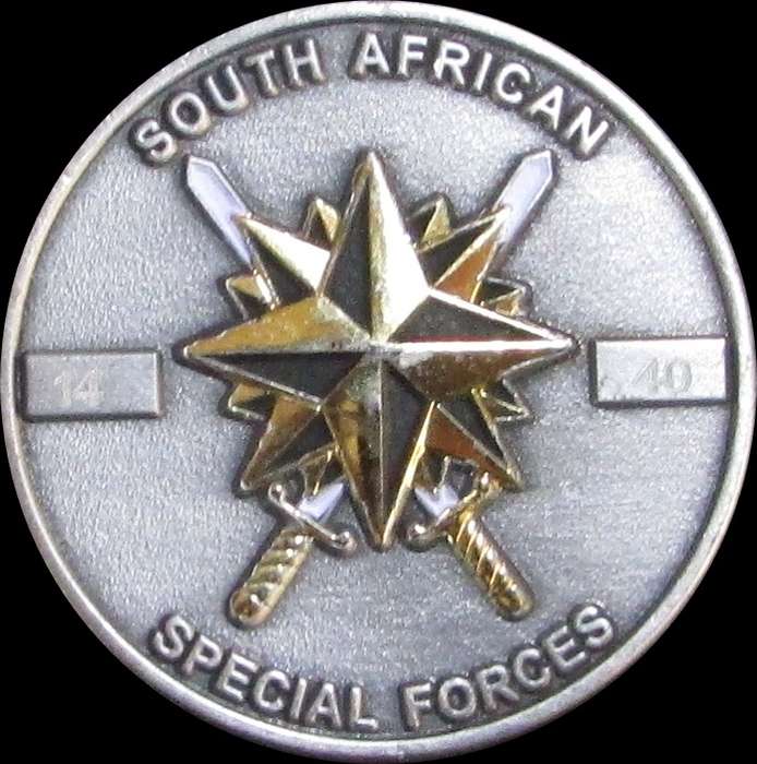 SA Army Special Forces (Recce) - 4 Special Forces Regiment 40 Year Numbered Challenge Coin