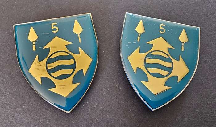 SADF - 5 Military Works Shoulder Flash Pair