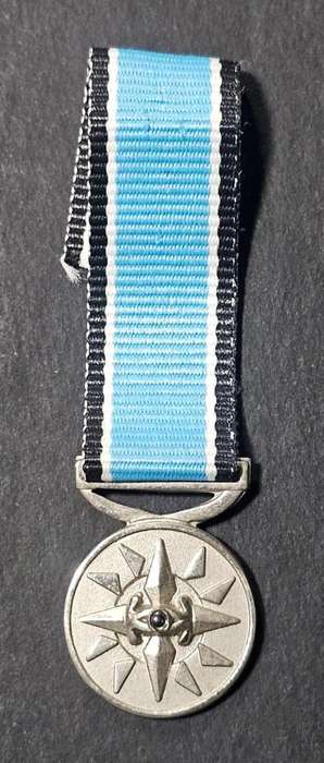 SADF/SANDF Intelligence Services Medal - Star of Honour Silver - Miniature