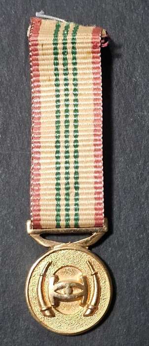 SADF/SANDF Intelligence Services Medal - Loyal Service Gold - Miniature