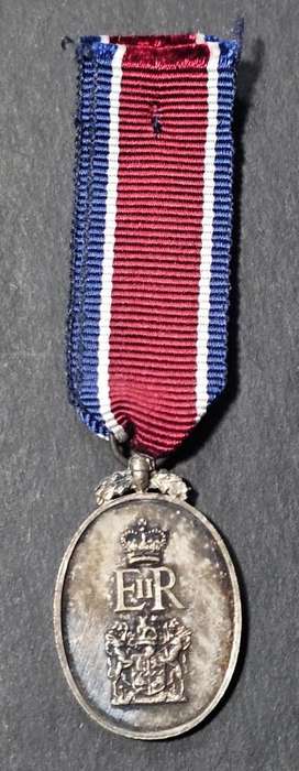 SADF - John Chard Medal ( Royal Cypher ) - Miniature Medal