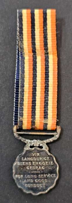SADF - Permanent Forces Long Service and Good Conduct Miniature Medal - Sterling Silver