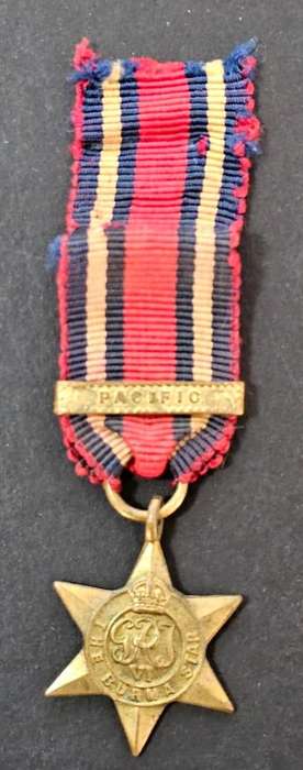 World War Two Miniature Burma Star with Bar