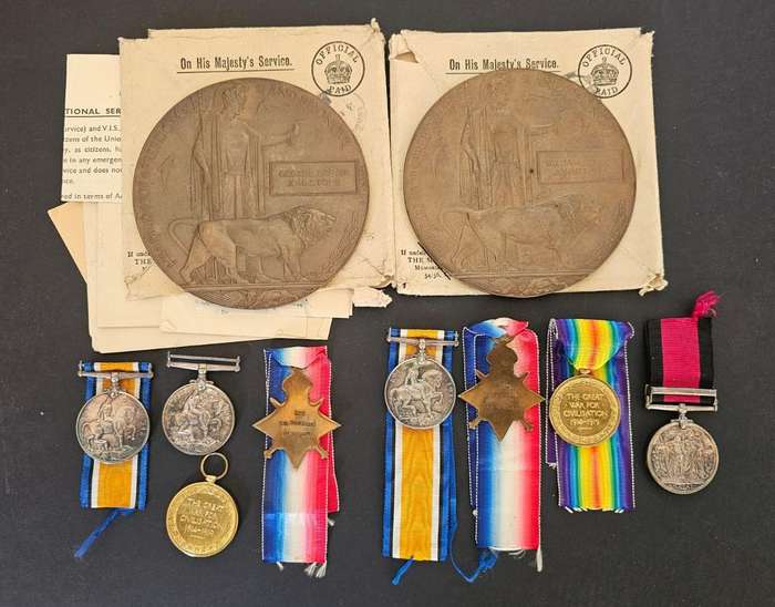 Full Size World War One Natal Rebellion Grouping - Brothers KIA/Family Group
