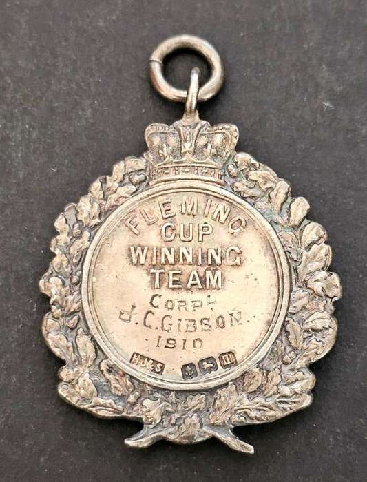 Sterling Silver Kimberley Regiment Medallion Awarded to: Corporal J.C Gibson - Fleming Cup Winning