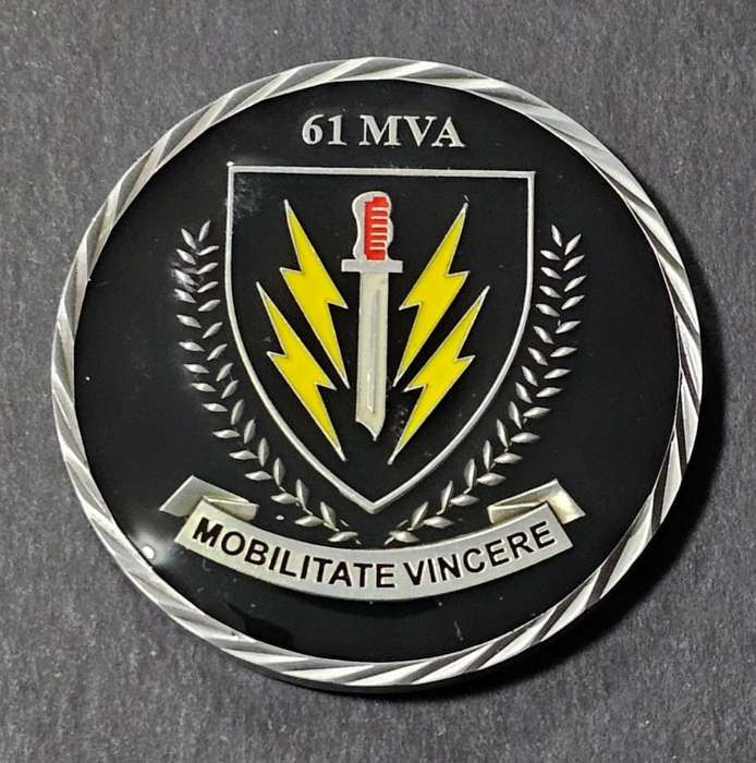 SADF -  61 Mechanised Infantry MVA Challenge Coin - Number 78