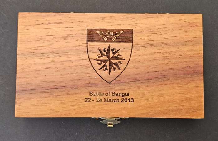 Only 50 Sets Made - South African Special Forces " Battle of Bangui " Challenge Coins - #9