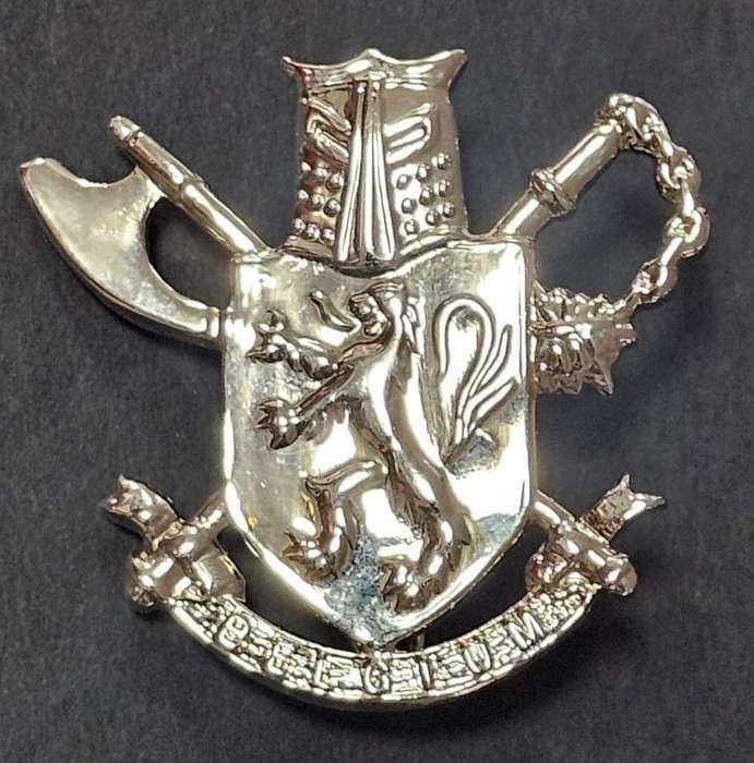 BELGIUM 3rd Para-Commando Battalion Parachutist Beret Badge - Silver for Enlisted