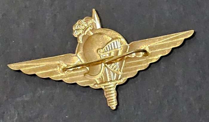 Belgium Para Commando Metal Parachute Airborne Beret Badge SAS Officer