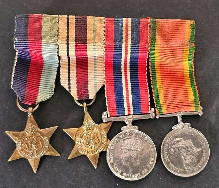 World War Two Miniature Group of 4