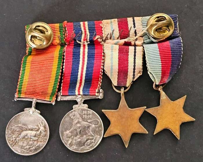 World War Two Miniature Group of 4