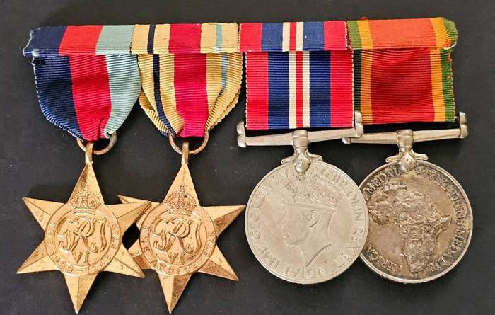 Full Size World War two Group of 4:61012 R.H.Hunter