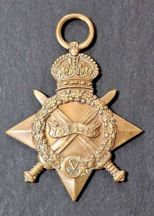 Full Size World War One 1914/18 Star: Sut.F.V.D Merwe 11Th M.R