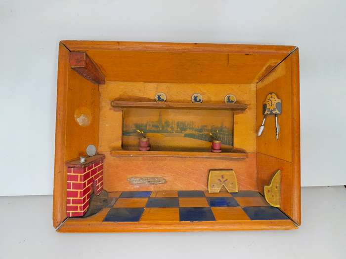 Very old, vintage diorama