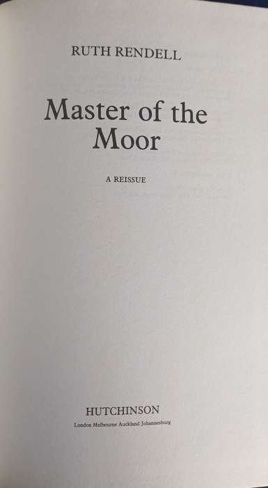 Master of the moor by Ruth Rendell