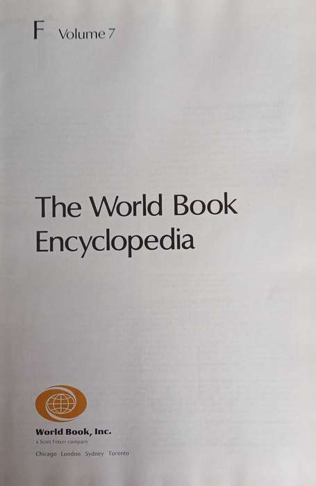 The world book encyclopedia F Volume 7